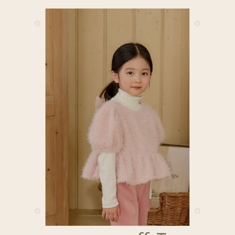 monatelier/19. snow puff T-shirt S-2XL