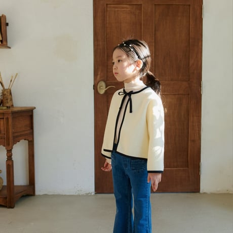 monatelier/18. ribbon two color jacket S-2XL