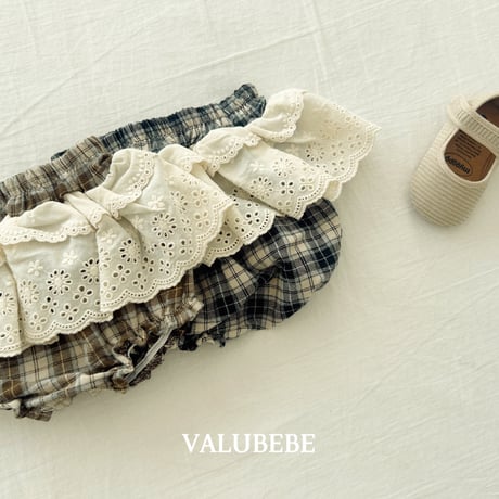 valubebe/17. check lace bloomer 6M-18M