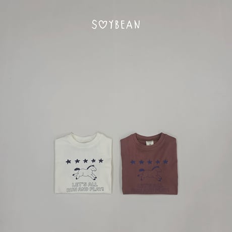soybean/14. plan ) pony star 8bu T-shirt XS-XL
