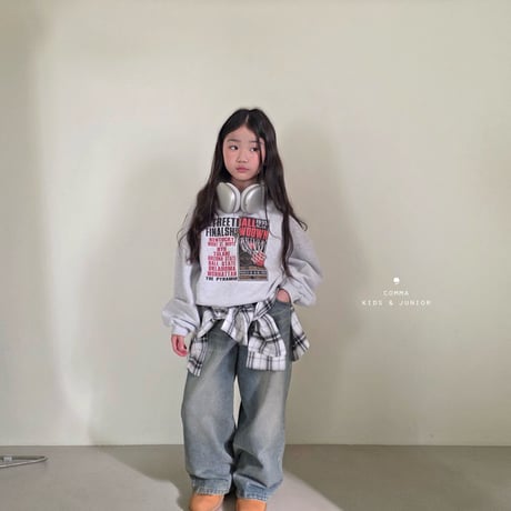 comma/164. wide p denim 140-150