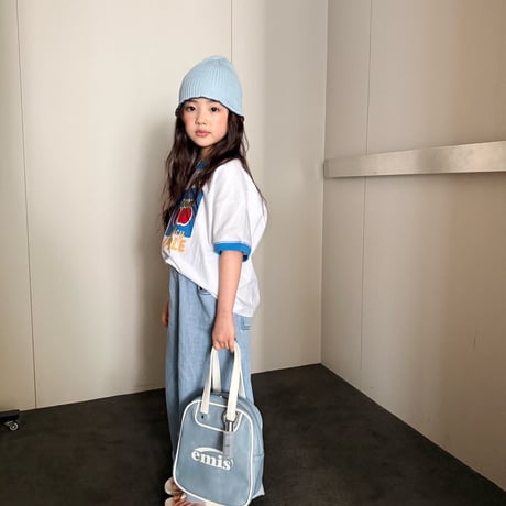 comma/60. apple two color T-shirt 160-170
