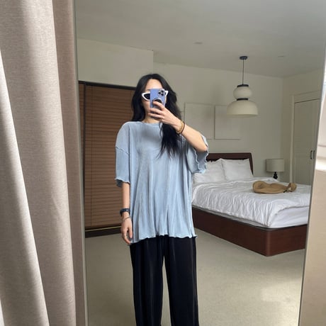 mikki/16. plitch straight pants ADULT