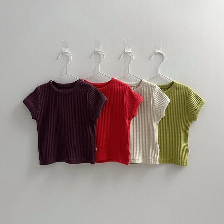 minirobe/28. Bella ribbed T-shirt  S-XL