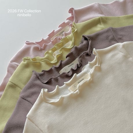 ninibello/6. Soft Frill T-shirt XS-XL