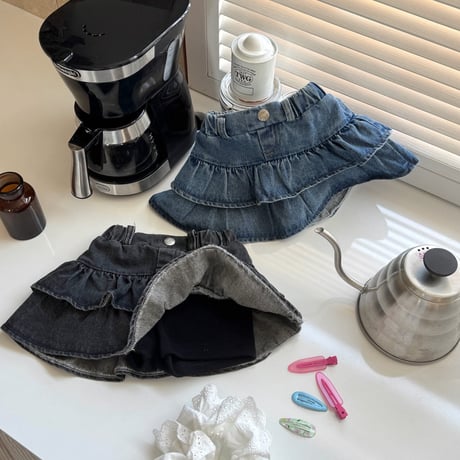 matilda/38. fril denim skirt 15-19