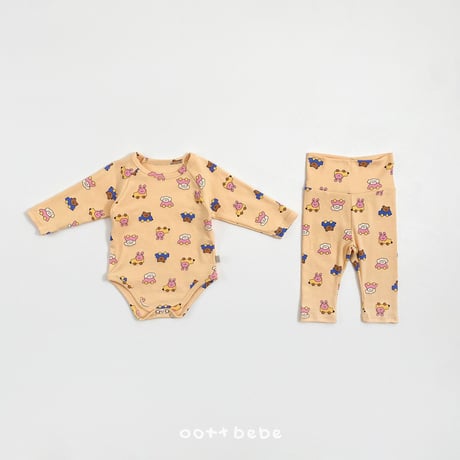 oottbebe/1. trip ( cotton span ) suit S(0-6M)-M(6-12M)