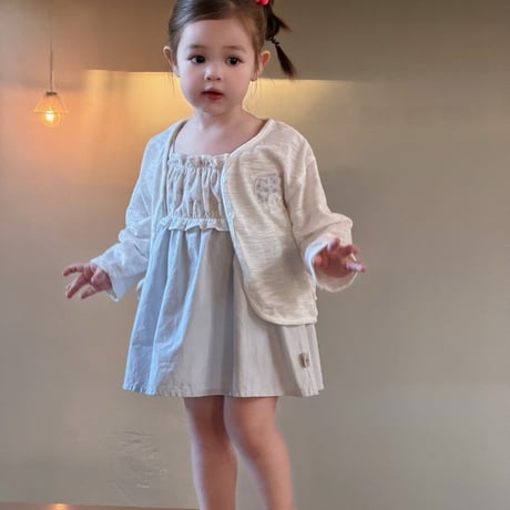 aiai/10. OPS cardigan set bustier S(6M-2Y)-XL(4-5Y)
