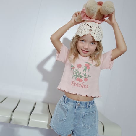 momoann/37. pocket short denim  15SIZE