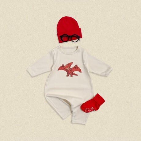 oottbebe/11. dinosaur FullBody suit S(0-6M)-M(6-12M)
