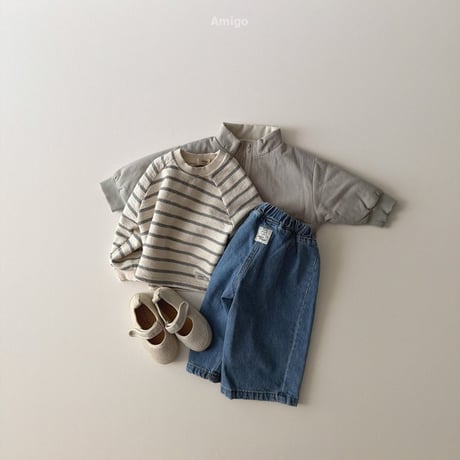 amigo/22. wide denim pants XS-XL