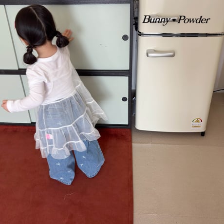 bunnypowder/87. ribbon denim pants S-XL