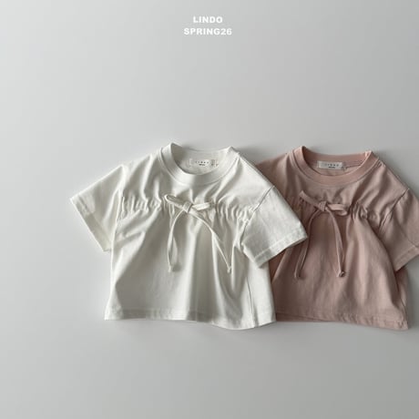 lindo/48. bb ribbon T-shirt XS-XL