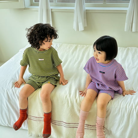 tinyhiker/7. stripe biker set XS-XL