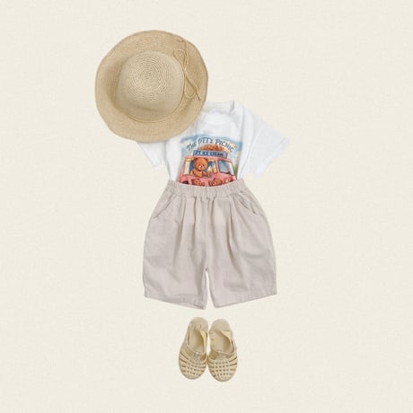 oottbebe/75. olive linen pants XS(1-2Y)-XL(6-7Y)