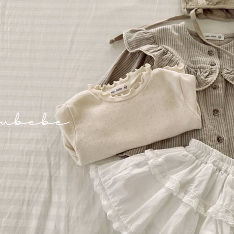 valubebe/58. soft fril T-shirt 6M-S