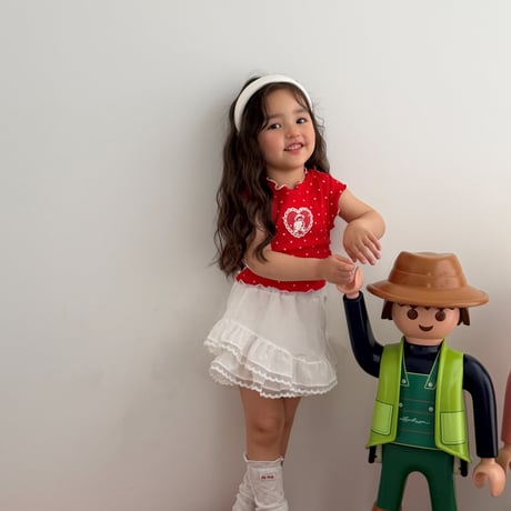 ellymolly/91. dot mimi shirring T-shirt 13-15