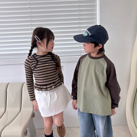 matilda/111. two color raglan T-shirt 15-19