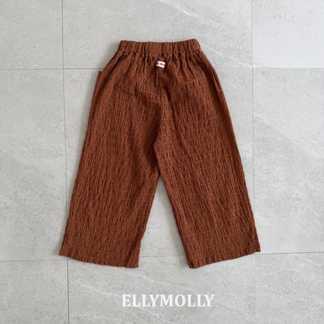ellymolly/66. popcorn wide pants 5-11