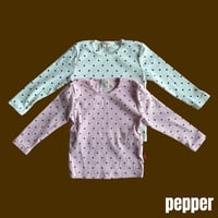 pepper/32. soft dot T-shirt XS-XL