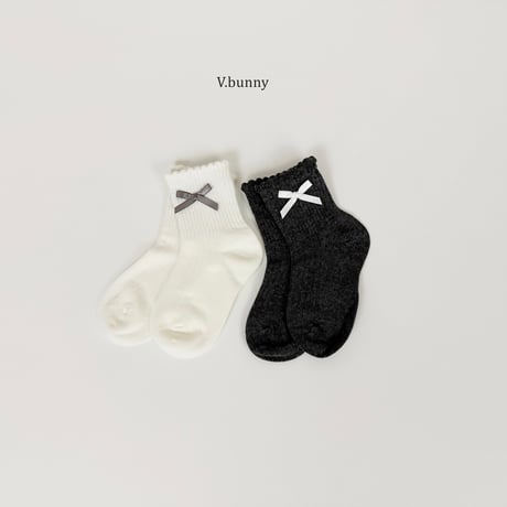 vbunny/6. rika socks set M(130-150)-XL(180-210)