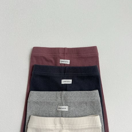 atomeme/22. Milky Rib Leggings S-XL