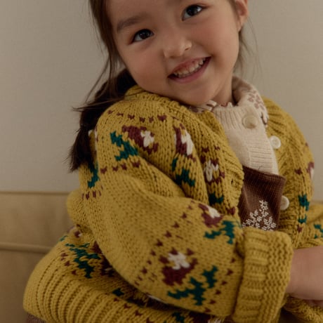 oren/1. bello flower knit (2WAY) cardigan S-XL