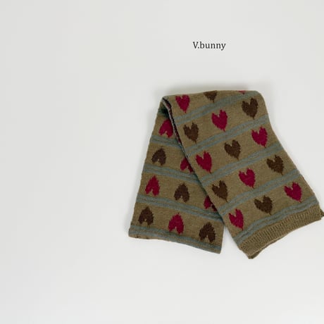 vbunny/29. two two heart muffler FREE(130CM_18CM)