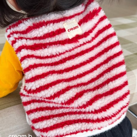 creambbang/5. stripe pogri vest XS-XL