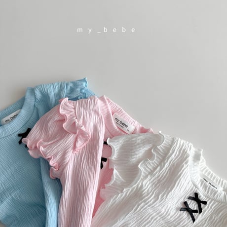 mybebe/19. double fril T-shirt XS-XL