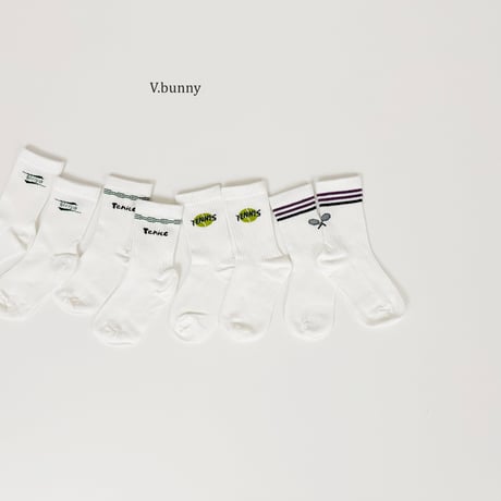 vbunny/12. lacket socks set M(130-150)-XL(180-210)