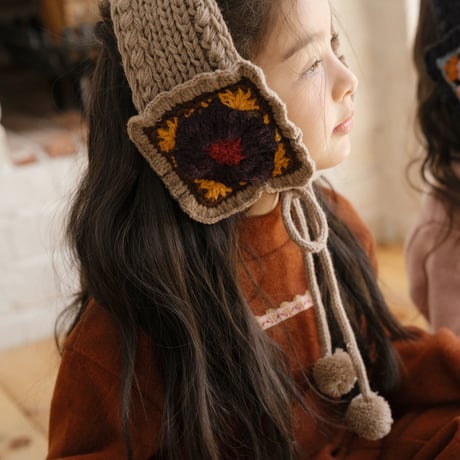 oren/32. flower knit hairband FREE