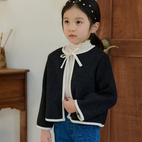 monatelier/18. ribbon two color jacket S-2XL