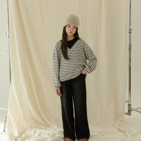 sm2/20. mink gimo wide denim pants 9-17