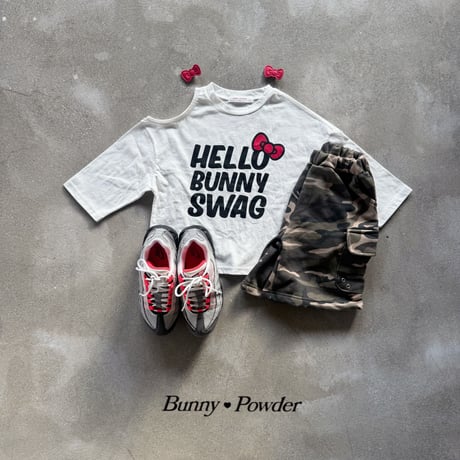 bunnypowder/97. shoulder T-shirt S-XL