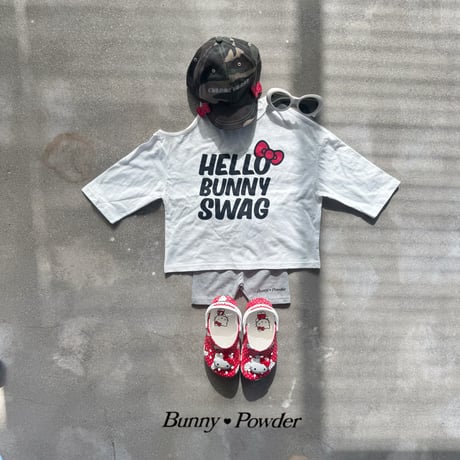 bunnypowder/97. shoulder T-shirt S-XL