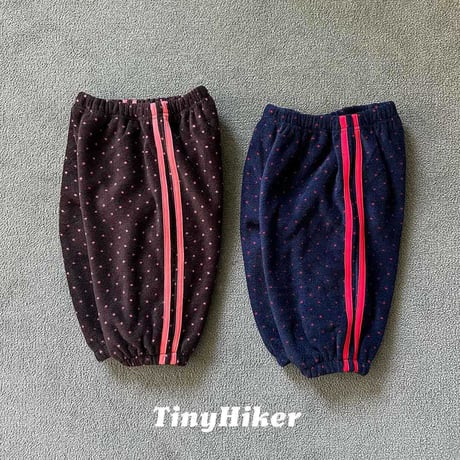 tinyhiker/18. peuty dot fleece pants XS-XL