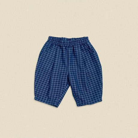 oottbebe/22. denim check pants XS(0-1Y)-XL(4-5Y)