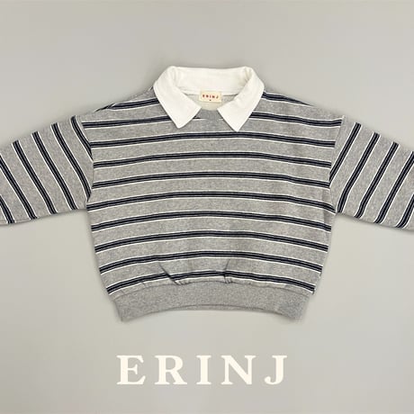 erinj/15. popcorn collar man-to-man S-XL