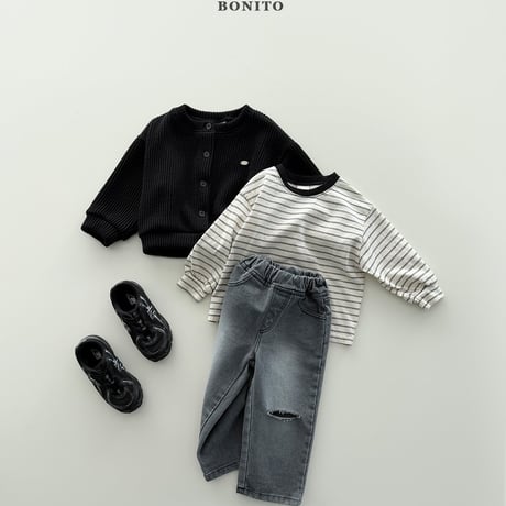 bonito/22. sibori two color st T-shirt 12M-XL