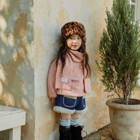 urbanrabbit/17. Shearling Denim Shorts JS-JM