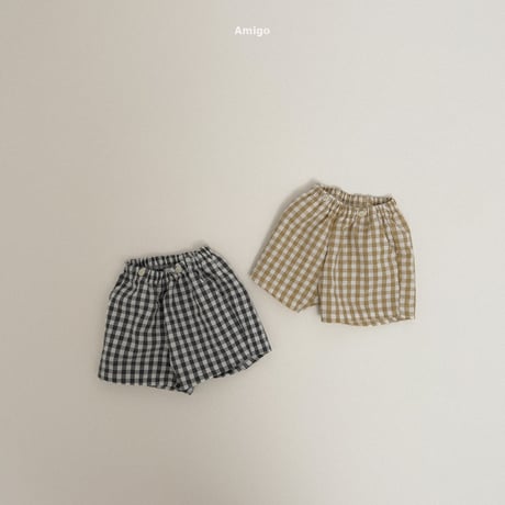 amigo/16. check overalls pants XS-XL