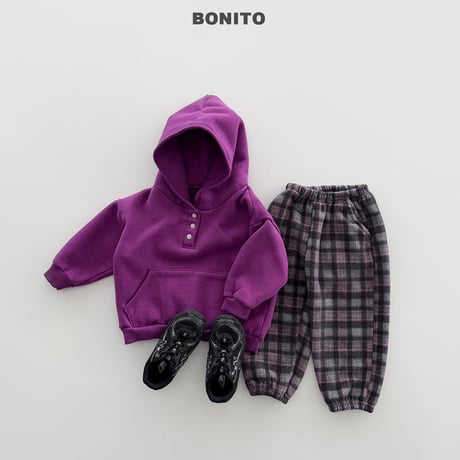bonito/39. check fleece jogger pants 12M-XL