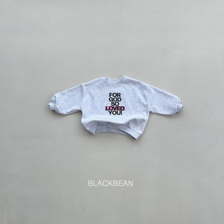 blackbean/45. love man-to-man S-XL