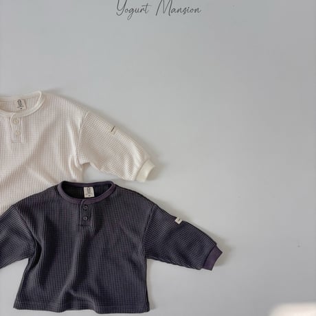 yogurtmansion/11. waffle T-shirt XS-XL