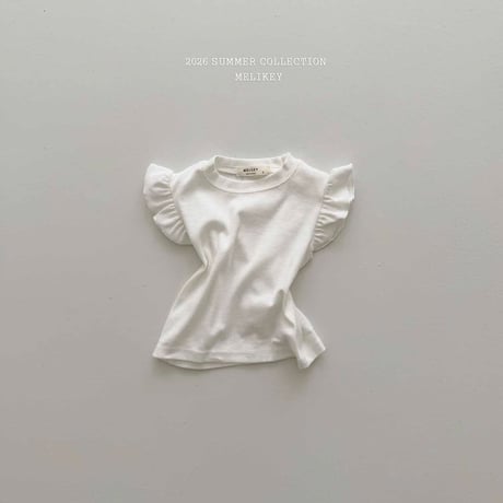 melikey/114. macaron fril T-shirt XS-XL