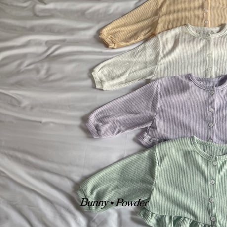 bunnypowder/195. flower button cardigan 2XL-4XL