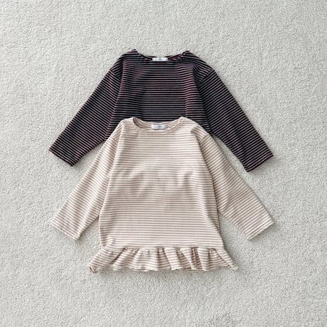 urbanrabbit/47. Loose-fit Ruffle Longline Tee JS-JM
