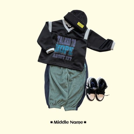 middlename/47. terry two color jogger pants S-XL