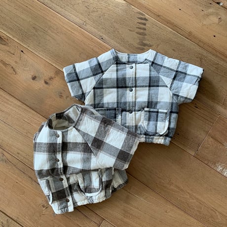 bebeholic/1. check jumper S(6-12M)-L(18M-24M)